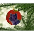 thumbnail image 2 of Carolines Treasures SS4670-CO1 Skye Terrier Red Snowflakes Holiday Christmas Ceramic Ornament, Multicolor, 2 of 2