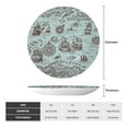 thumbnail image 2 of Gaeub Pirate Adventure Map Print Ceramic Plate,Dinner Plates,Bone China Decorative Plates with Display Stand,Art Ceramic Ornaments for Wall Hanging Decoration-6in, 2 of 6