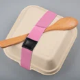 thumbnail image 3 of 3/1pcs Fixing Rope for Lunch Box Bento Colorful Elastic Bento Straps Food Container Bands Adjustable High-stretch Lunchbox Strap black 3 pcs, 3 of 6