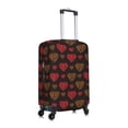 thumbnail image 3 of Uemuo Gold Glitter Heart Printed Washable Luggage Cover - Fashion Suitcase Protector Fits 18-32 Inch Luggage -Small, 3 of 9