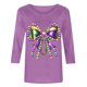 thumbnail image 2 of TaTaai Women's 3/4 Sleeve Carnival Printed Blouse, Round Neck Casual Top, Soft Fabric for Daily Home Work Casual Occasions Gift, 2 of 5