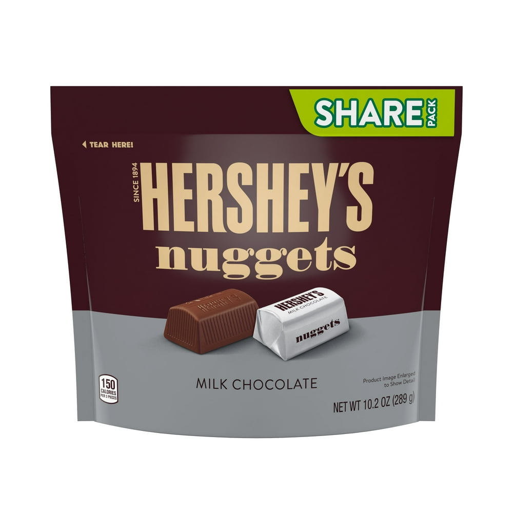 HERSHEY'S NUGGETS Milk Chocolate Candy, Individually Wrapped, 10.2 oz