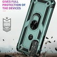 thumbnail image 6 of Compatible with Motorola Moto G Play 2021 Case Built-in 360 Ring Holder Kickstand, Extreme Protection Military Armor Magnetic Car Dual Layer Protective Heavy Duty Phone Cover,Darkgreen, 6 of 7