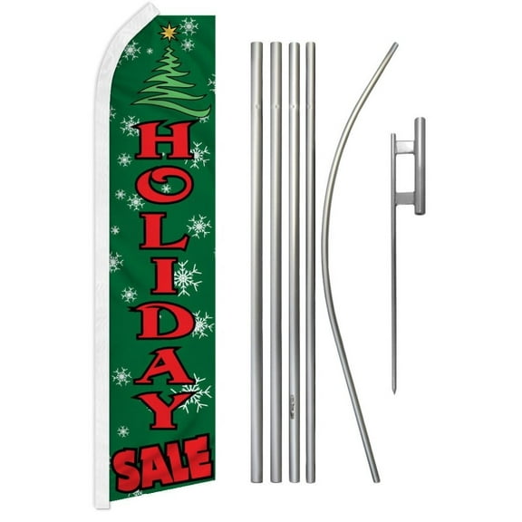 Holiday Sale Super Flag & Pole Kit