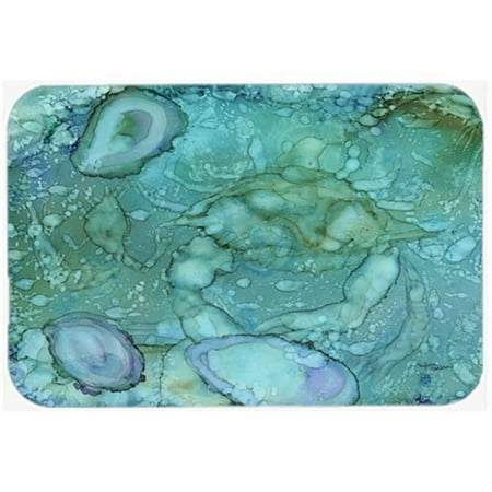 

Carolines Treasures Abstract Crabs & Oysters Glass Cutting Board Large