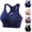 Black—Bras, variant on Sports Bras for Women High Support Racerback Bra with Front Zipper Closure Comfort Padded Crop Tank Tops Gym Running Workout Bra Black XXXXL