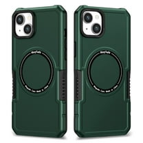 Feishell for iPhone 14 Case, [Compatible with MagSafe] Anti Fingerprint, Anti Scratch, Non Slip, Sleek, Shockproof, Military Grade Protection Case For iPhone 14, darkgreen