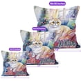 thumbnail image 4 of Watercolor Hello Winter Exotic Shorthair Chill Christmas Welcome Pillow Cushion Double Sided Cat Lover Kitten Owner Gifts Throw Pillow - 00016, 4 of 4
