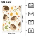 thumbnail image 3 of Hedgehogs Leaves Ring Binder Notebook Journey Note Diary College Ruled Spiral Notebook Study Loose Leaf Paper A5 60 Pages, 3 of 8
