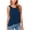 Navy, variant on Women's Cloud Cotton Camisole - Relaxed Fit Crew Neck Tank (Deep V-Back Summer Essential)