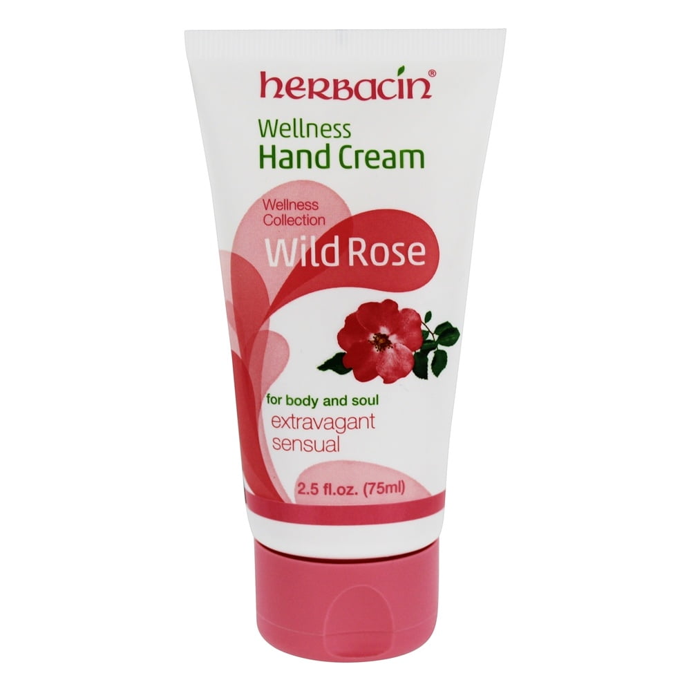 Herbacin Wellness Hand Cream For Body & Soul Wild Rose 2.5 fl. oz.