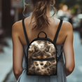 thumbnail image 4 of Eheartsgir Mystic Wolf Pattern Mini Backpack for Outdoor Work, Adjustable Strap Waterproof Handbag Polyester Lightweight Small Backpack, 4 of 8