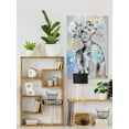 thumbnail image 3 of Parvez Taj White Floral Crown Canvas Wall Art, 3 of 7