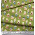 thumbnail image 2 of Soimoi Poly Georgette Fabric Cute Girl Kids Print Sewing Fabric Yard 52 Inch Wide, 2 of 5