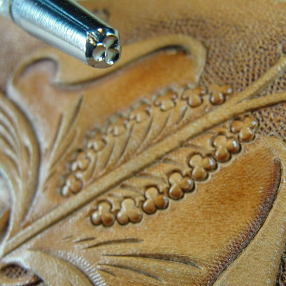 Leather Stamping Tool, Small Clover Stamp, S987, Leather Stamping Tool Stamp, Craft Japan Leathercraft Tool