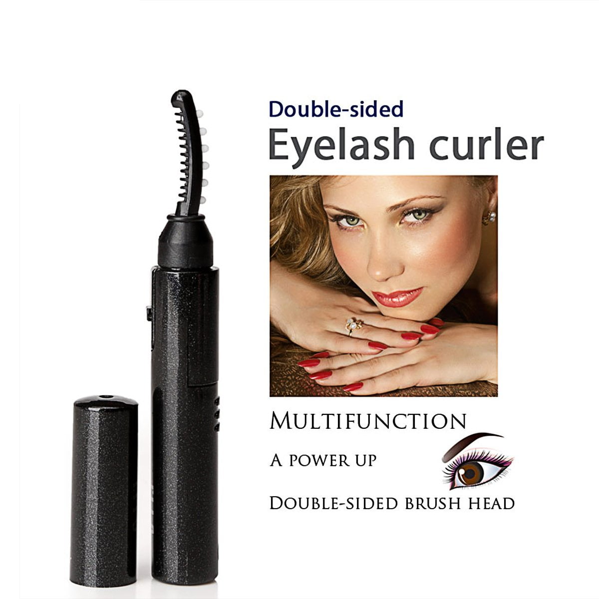 Heated Eyelash Curler - Quick Eyelash Curler with Massage ...