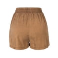 thumbnail image 7 of MixMatchy Women's Solid Elastic Waist band with Drawstring Tencel Shorts, 7 of 7