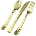 thumbnail image 3 of Gold Stroke Black Dinner Plates Tableware Package (40 Serving), 3 of 4