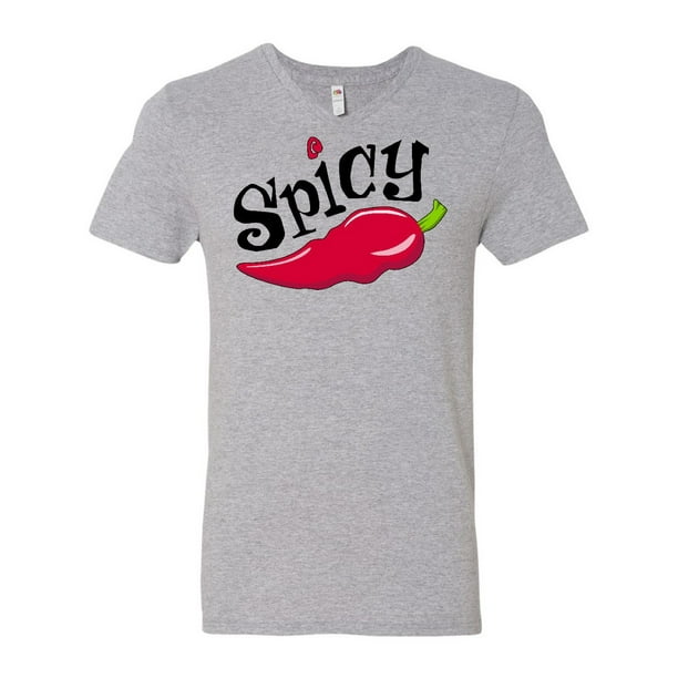 INKtastic Spicy hot chili pepper Men's VNeck TShirt
