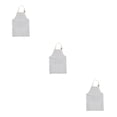 thumbnail image 4 of Delantal de cocina unisex Moyic de lino a prueba de grasa lavable reutilizable 3Conjunto Blanco, 4 of 6