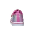 thumbnail image 4 of Laura Ashley Toddler Girls Hook And Loop Sneakers, Pink Silver, Size: 8, 4 of 7