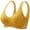 Yellow, variant on Ltctricy Wireless Bras for Women Comfortable Seamless Full Coverage Push up Bralettes Soft Support T Shirt Bras