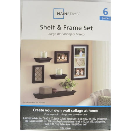 mainstays 6 piece shelf