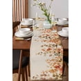 thumbnail image 4 of Ldtrchee Orange Botanical Table Runner 70 Inches, Farmhouse Leaf Fall Thanksgiving Bed Runner Dresser Scarves Tabletop for Indoor Outdoor Parties/Ceremony/Banquet, 13" x 70", 4 of 8