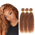 thumbnail image 1 of Hair Bundles GveoxVO Honey Bundle, Rizado, Rubio, Rizado, 8A, cabello virgen, 1 of 7