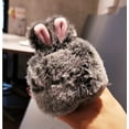 thumbnail image 3 of Fluffy Airpods Case, 3D Cute Cartoon AirPods Pro Silicone Protective Case with Airpods Accessories Finger Loop Strap (Gray Rabbit, AirPods Pro), 3 of 13