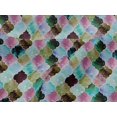 thumbnail image 4 of oneOone Viscose Jersey Fabric Textured Moroccan Geometric Print Sewing Fabric BTY 60 Inch Wide, 4 of 5