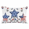 thumbnail image 7 of Outdoor Pillow Covers Throws 4th of July USA Flag Star on White,Waterproof Pillow Cases Pack of 2 Red Stripe Love Hearts,Durable Cushion Cover Pillowcase for Patio Balcony Couch Garden, 7 of 7