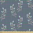 thumbnail image 2 of Ambesonne Floral Fabric by the Yard Upholstery, Springy Berry Fruit Twigs, 1 Yard, Ceil Blue Peach Pale Blue, 2 of 5