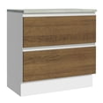 thumbnail image 1 of Mostrador 80 cm 2 Cajones Blanco Glamy Madesa - Blanco, 1 of 10