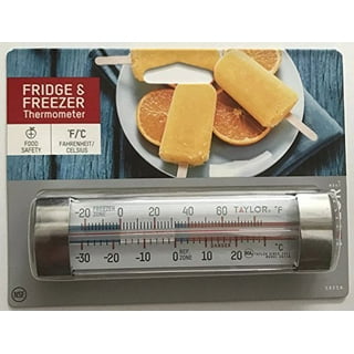 Taylor Precision Products Nicolife Classic Series Large Dial Thermometer 2  Pack,Freezer/Refrigerator