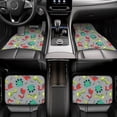 thumbnail image 7 of Pofeuu Cute Dinosaur Print Car Foot Mat Set of 4 Pieces - All-Weather Full Set Floor Mats for Cars Trucks SUVs, 7 of 7