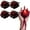 Burgundy 4 Pcs, variant on Fuebueo 4 Pcs Low Temperature Candles Red Rose Flower Shaped Scented Candles Low Heat Romantic Wax Play Candles for Lovers Couples Wedding