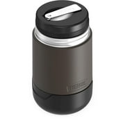 Thermos Stainless Steel Food Jar with Folding Spoon, Matte Black, 18 Ounce