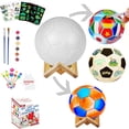 thumbnail image 1 of Puntoco Kit de manualidades con pegatinas pintadas a mano con temática de fútbol para pintar y colorear de forma decorativa, 1 of 5