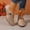 Khaki, variant on Mary Jane Shoes Women, Wide Width Low Heel Dress Shoes, Retro Pointed Toe Camellia Buckle Soft Sole Casual Shoes for Women, Black/Beige