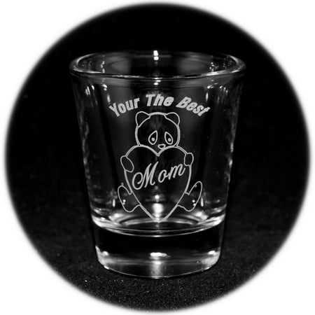 2oz Your The Best Mom with Panda Bear Shot Glass