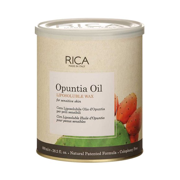 Rica Opuntia Oil Liposoluble Wax for Sensitive and Delicate Skin - Less Redness, Superior Tanning Removal, Moisturising Action on the Skin (800 ml)