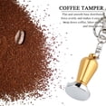 thumbnail image 2 of Herramienta de prensado de café con Base plana de acero inoxidable de 23mm de diámetro, decoración de llavero (amarillo), 2 of 8