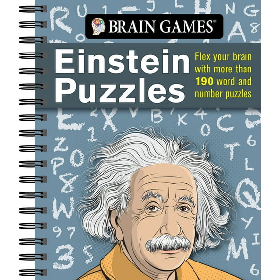 Brain Games Brain Games - Einstein Puzzles: Flex Your Brain with More Than 190 Word and Number Puzzles, (Spiral-Bound)