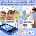 thumbnail image 6 of Vakzovy Kids Toy Smartphone, Gifts and Toys for Boys Ages 3-8 Years Old, Fake Play Toy Phone with Music Player Dual Camera Puzzle Games 8GB SD Card Touchscreen, Birthday, Kids Trip Activities, 6 of 8