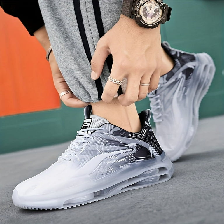 Men s Air Cushion Basketball Shoes Comfortable Non Slip Breathable High Performance Sneakers with Superior Traction for Outdoor Sports Activities