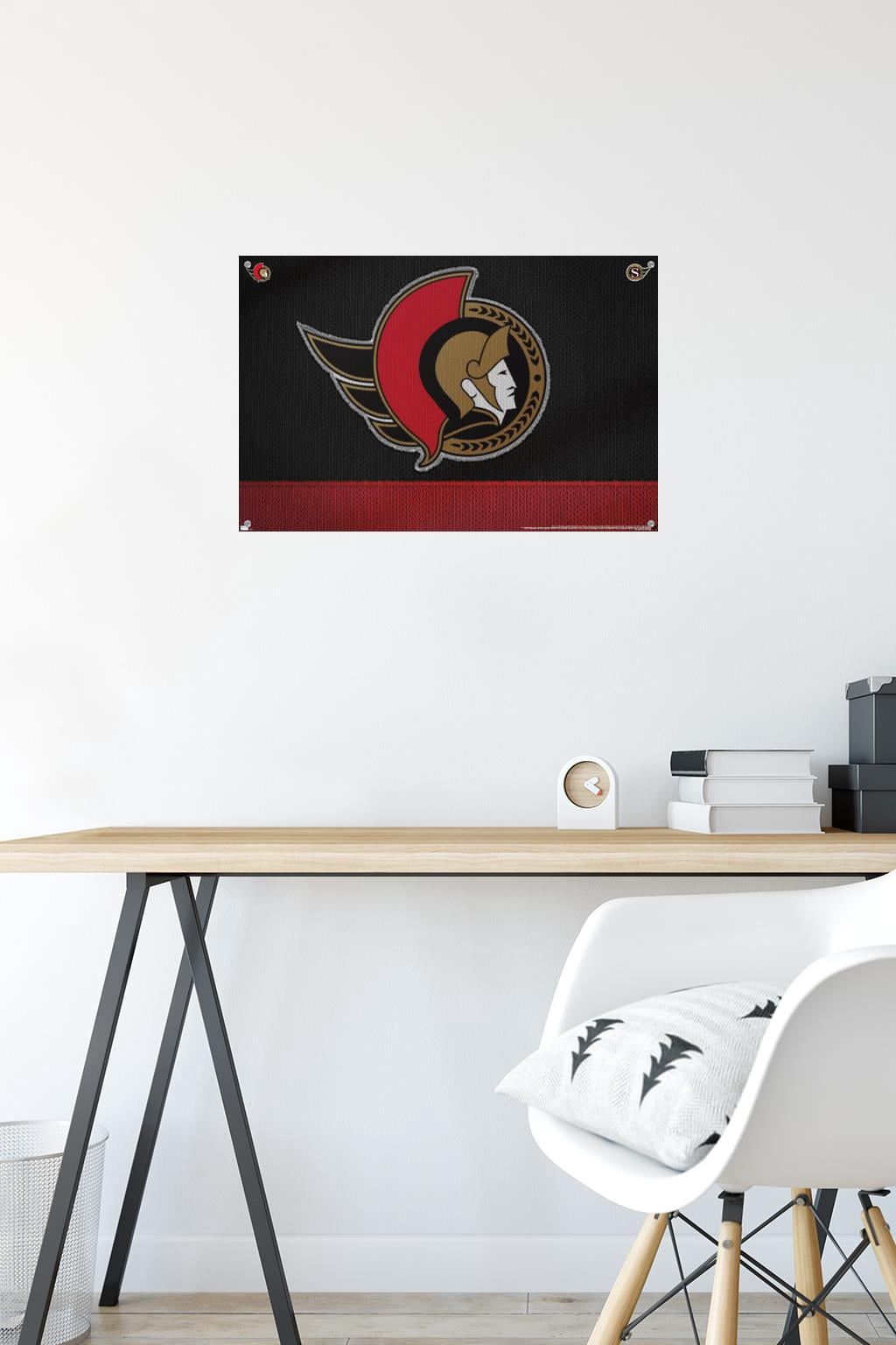 NHL Ottawa Senators - Logo 20 Wall Poster with Pushpins, 14.725" x 22.375"