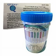 (1 pack) 12 Panel Multi Drug Test LOW CUT OFF Cup - QTEST (Includes ETG & FEN)