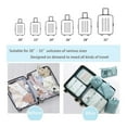 thumbnail image 4 of Juego organizador de viaje de 8 piezas: ¡cubos de embalaje para un viaje eficiente! Bolsa ordenada para zapatos, 4 of 11