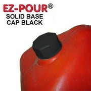EZ-Pour Gas Can Cap - Black Replacement Gasoline Can Cap - Update Your Can Today (Pack of 2)